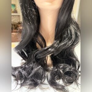 HAIR, 24” Wavy, Center Part, Black